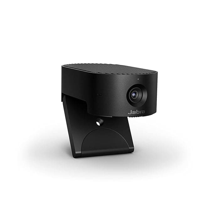 Jabra PanaCast 20 4K Video Conferencing Camera – Flexible Plug & Play Personal Video Solution Computer Webcam with AI-Powered 4K Ultra-HD, Intelligent Zoom, and Lighting Optimization – Black